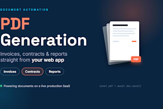 build PDF generation into your web app invoices contracts