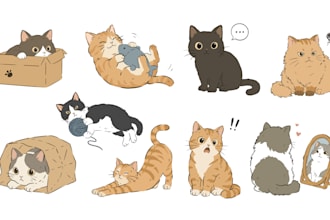 draw cute custom clip art and stickers
