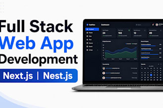 develop a full stack next js nest js web application