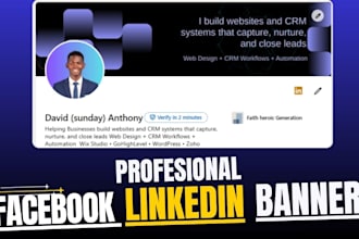 design a professional linkedin banner social media banner facebook banner