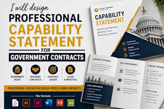 design professional capability statement for government contracts