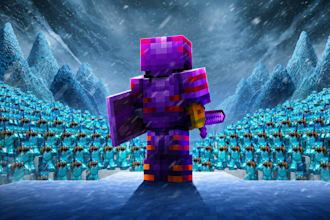 design cinematic and dramatic minecraft thumbnails