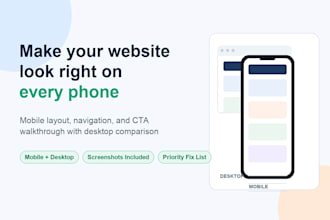 test your website on mobile and desktop and find responsive issues