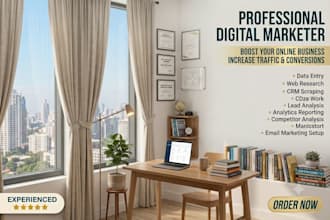 do professional data entry ,excel, and web research work