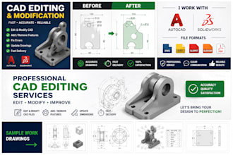 edit solidworks and autocad files professionally