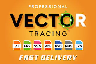 manually vector trace, vectorize logo, image to ai, svg, eps