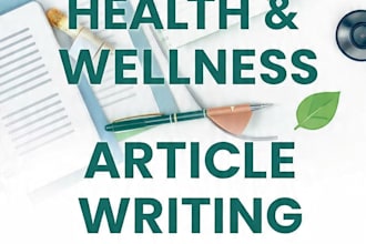 write SEO health and wellness articles for your blog