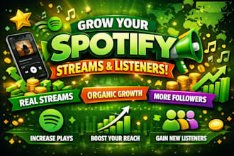 organically grow your spotify streams and listeners