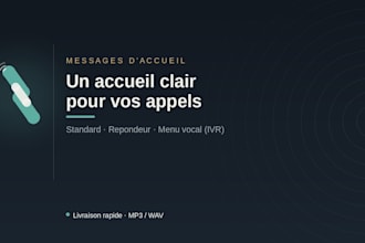record a professional french phone greeting