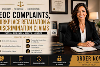 draft eeoc complaints, workplace retaliation, and discrimination claims