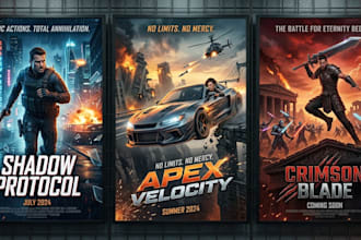 design custom illustrated movie poster for indie films and festivals