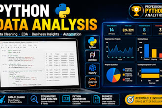 do python data analysis, data cleaning and pandas tasks
