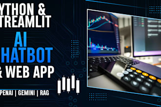 build custom ai chatbot or ai app using streamlit and python