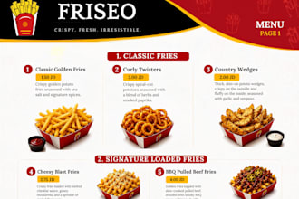 designer modern restaurant menu, cafe menu or food menu