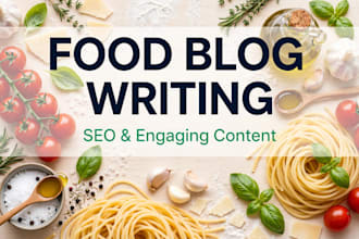 write delicious food blogs, recipes and cooking articles