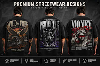 create custom streetwear tshirt design