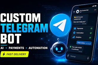 build a custom python telegram bot for automation