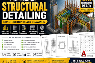 create professional structural detailing and construction drawings in autocad