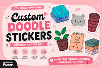 design cute custom printable sticker sheets