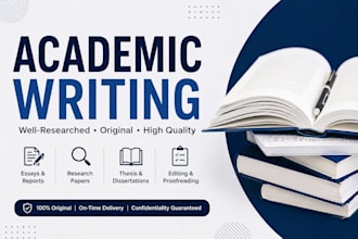 academic writing, content writing and seo writing