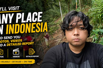 visit a place anywhere in indonesia and send an honest on site report