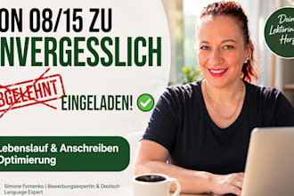 proofread your german resume and cover letter