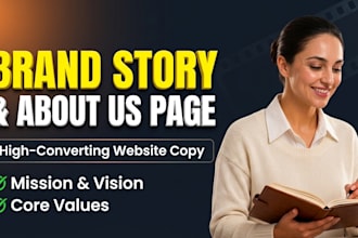 write a compelling brand story and about us page