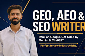be your GEO, aeo, sxo, SEO website content writer