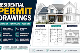 create permit ready architectural drawings for renovation and remodelling