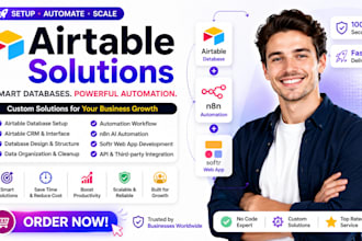setup airtable database, airtable crm, automation workflow, n8n ai, sofr webapp