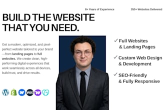 design and develop a website that you need