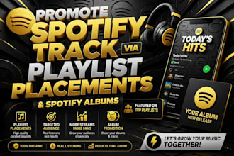 organic spotify promotion for tracks USA, german targeted