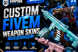 create custom fivem weapon skins for your server