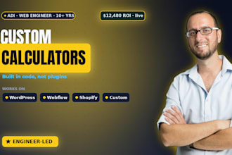 build a custom pricing quote or ROI calculator for your website