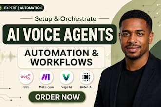 build ai voice agent, ai receptionist with n8n automation, vapi, retell ai, ghl