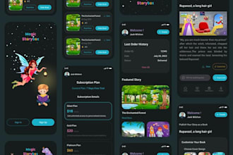 build kid learning app, bedtime story generator app, interactive storybook app