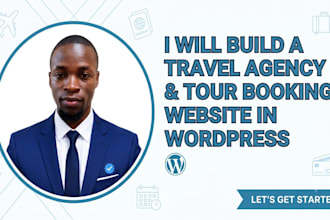 build travel agency website tour booking website, or tourism website