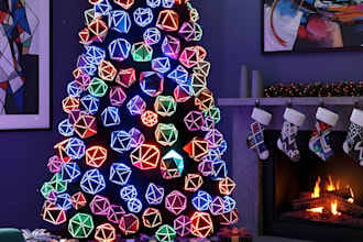 create custom holiday dnd polyhedral dice christmas art using midjourney