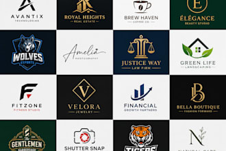 design a unique minimalist logo with source files