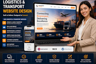build a fast logistics and transport company website