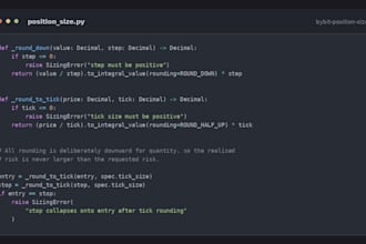 develop a python crypto trading bot with exchange api integration