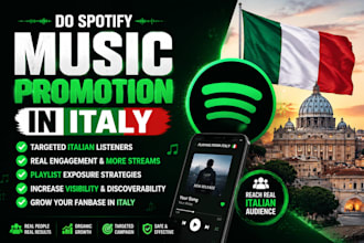 do spotify music promotion in italy