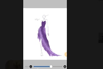 design dresses, sketch traditional with pencil for you