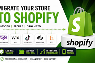 migrate woocommerce clone website wix tiktok shop squarespace etsy to shopify