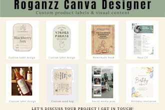 design custom canva templates and graphics for social media