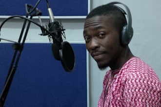 record a professional male voice in nigerian accent
