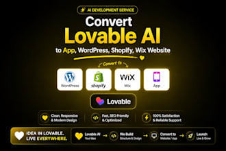 convert lovable or any ai design to wordpress professionally