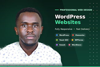 design a modern, responsive wordpress website with elementor
