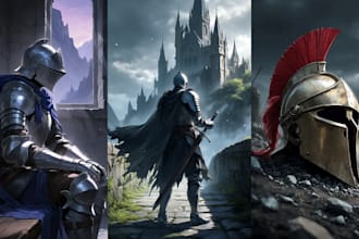 create a dark fantasy art