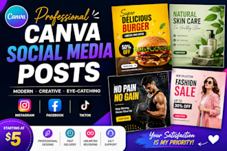 design canva social media posts